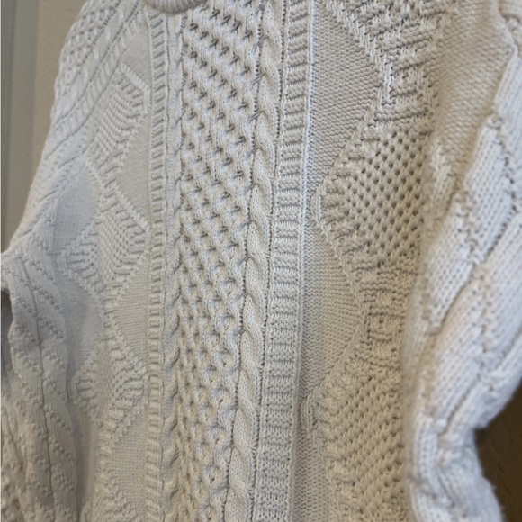 VTG BB Chunky Crewneck Sweater | Men’s Small | Slim Fit | Cable Knit Aran - Picture 5 of 7